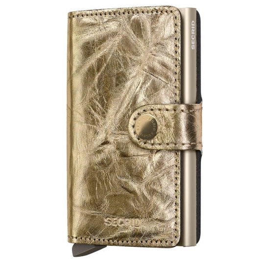 SECRID Miniwallet Crunch Gold Leather SC0539