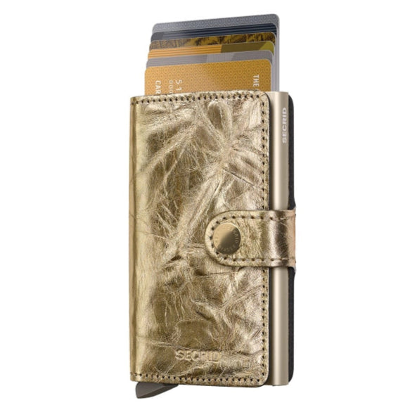 SECRID Miniwallet Crunch Gold Leather SC0539
