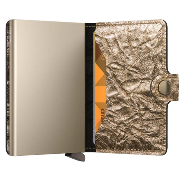 SECRID Miniwallet Crunch Gold Leather SC0539