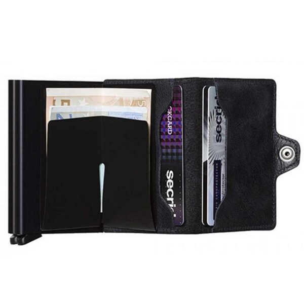 SECRID Twinwallet Vintage Black RFID Wallet SC2983
