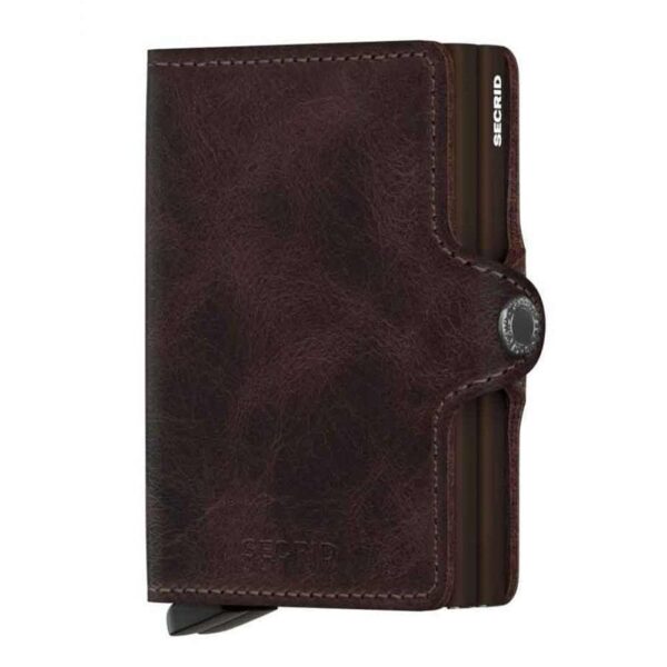 SECRID Twinwallet Vintage Chocolate RFID Wallet SC2181