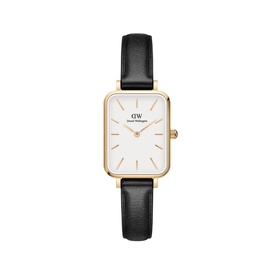 Daniel Wellington Quadro 20X26 Pressed Sheffield Gold & White Watch