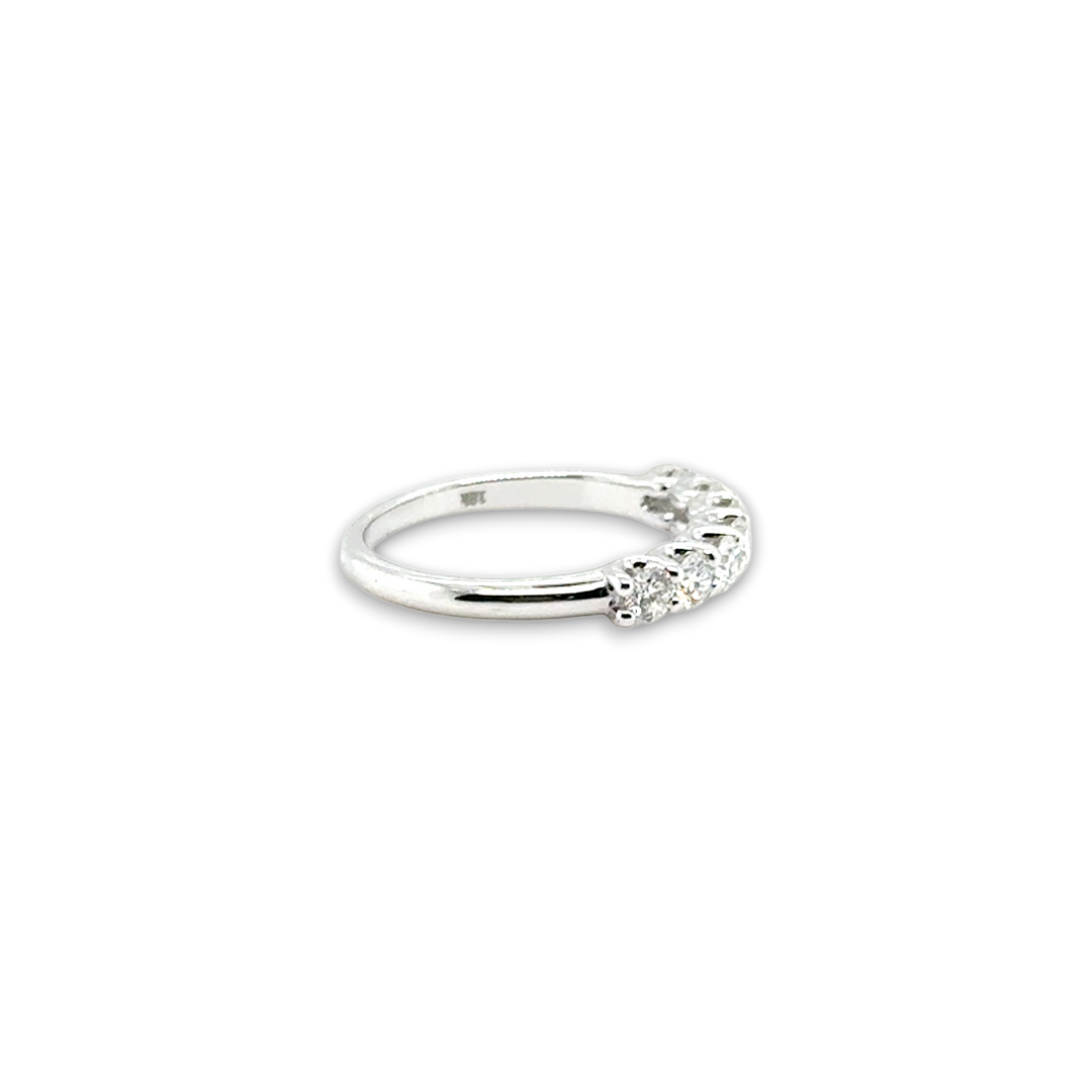 18ct White Gold Half Eternity Diamond Ring