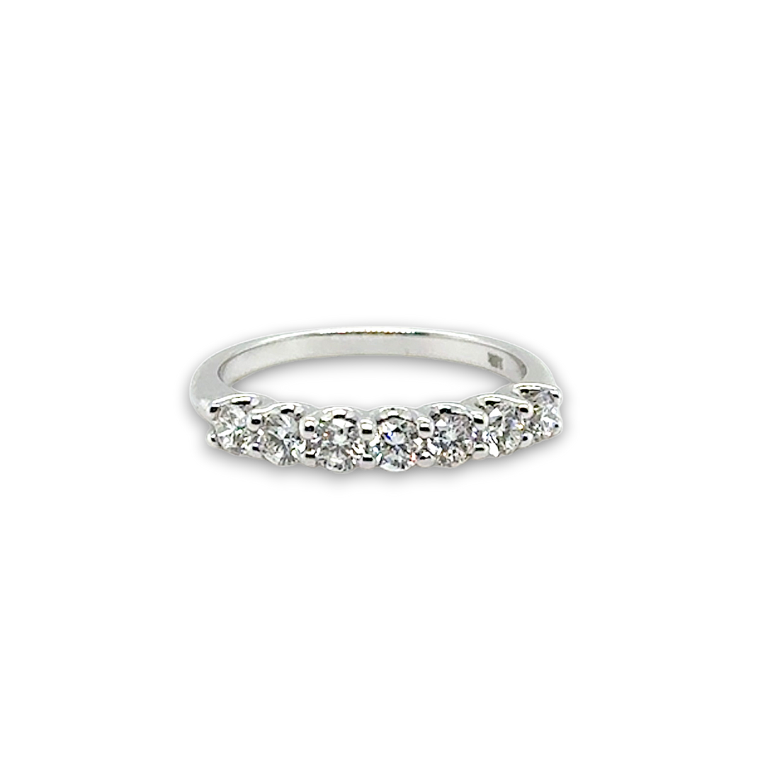 18ct White Gold Half Eternity Diamond Ring