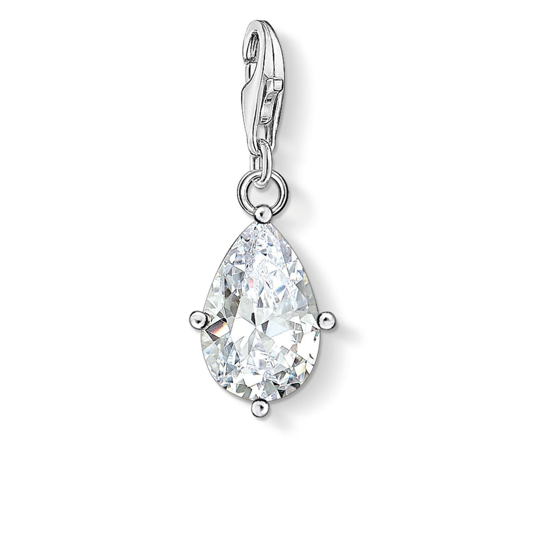 THOMAS SABO Charm Pendant White Stone Droplet
