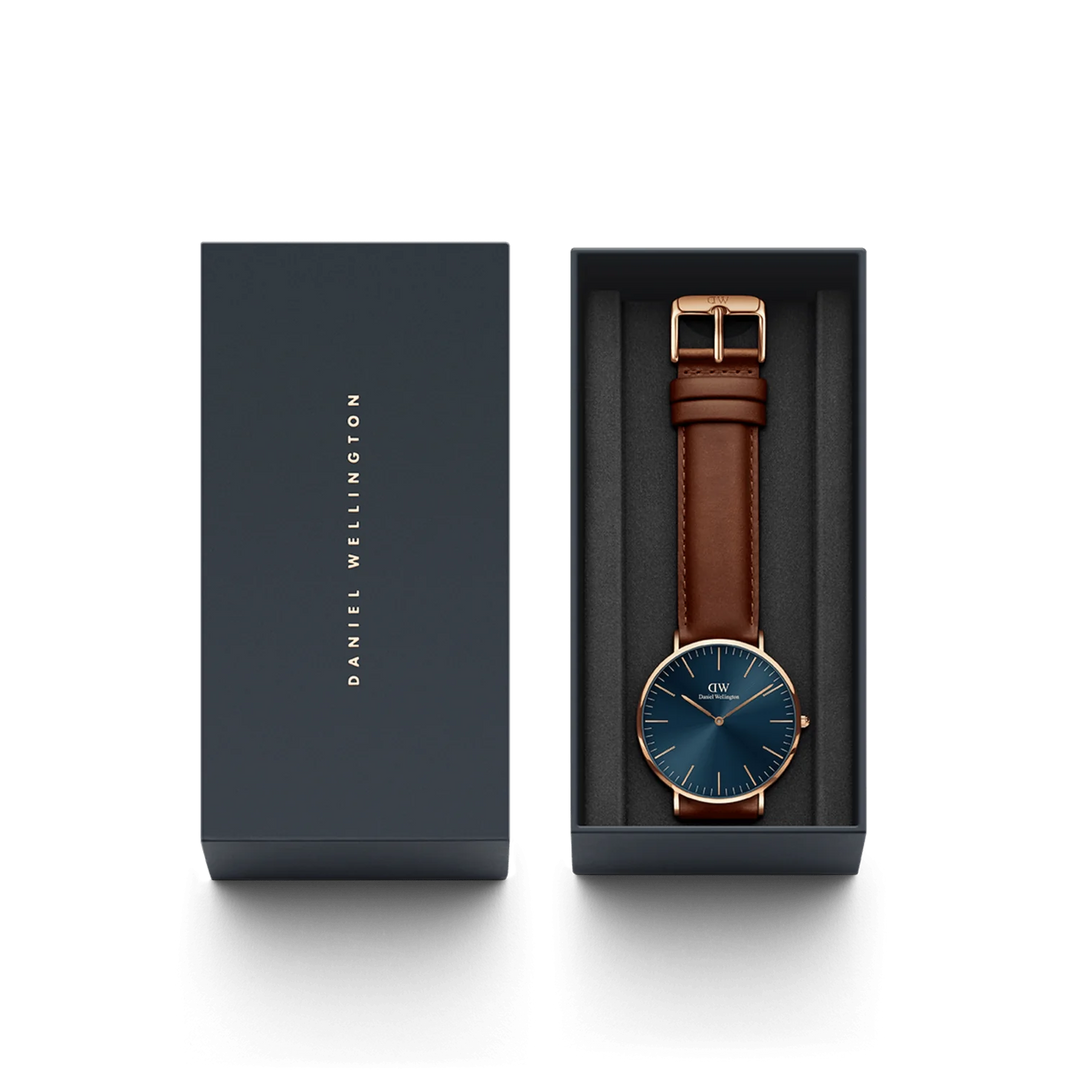 Daniel Wellington Classic 40 St Mawes Rose Gold Arctic Watch