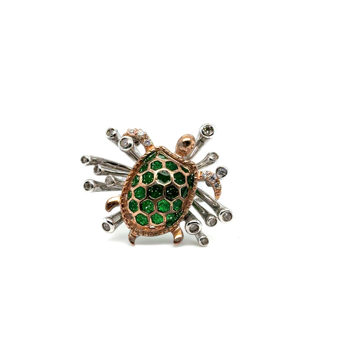Sterling Silver Turtle Ring