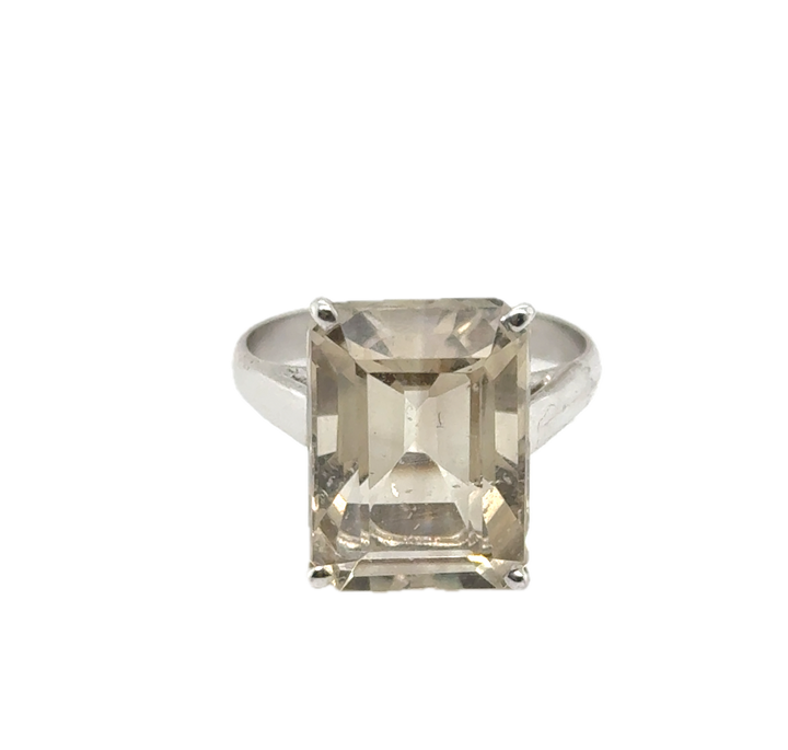 Sterling Silver Smokey Quartz Ring
