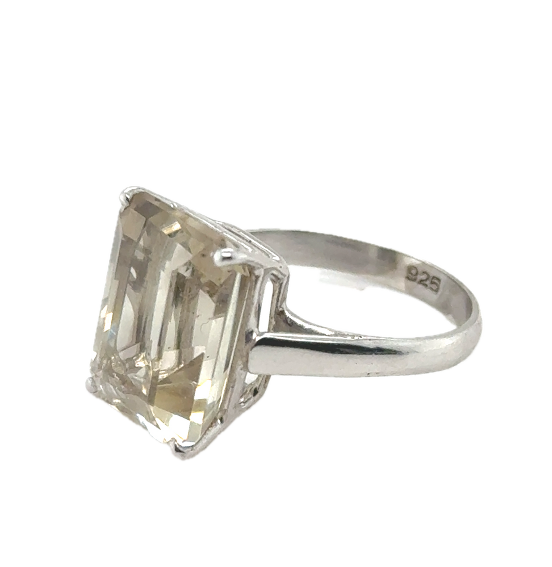 Sterling Silver Smokey Quartz Ring