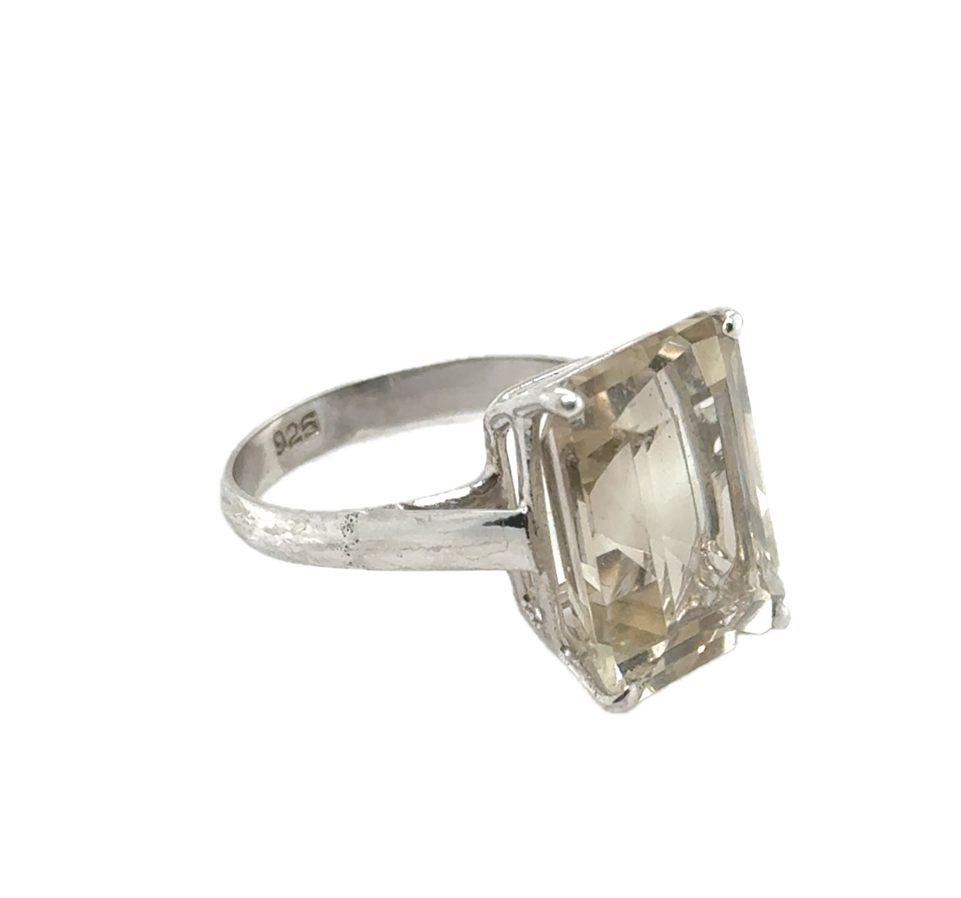 Sterling Silver Smokey Quartz Ring