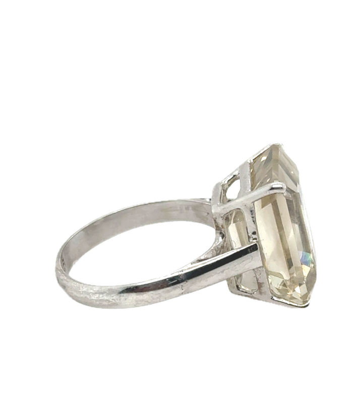 Sterling Silver Smokey Quartz Ring