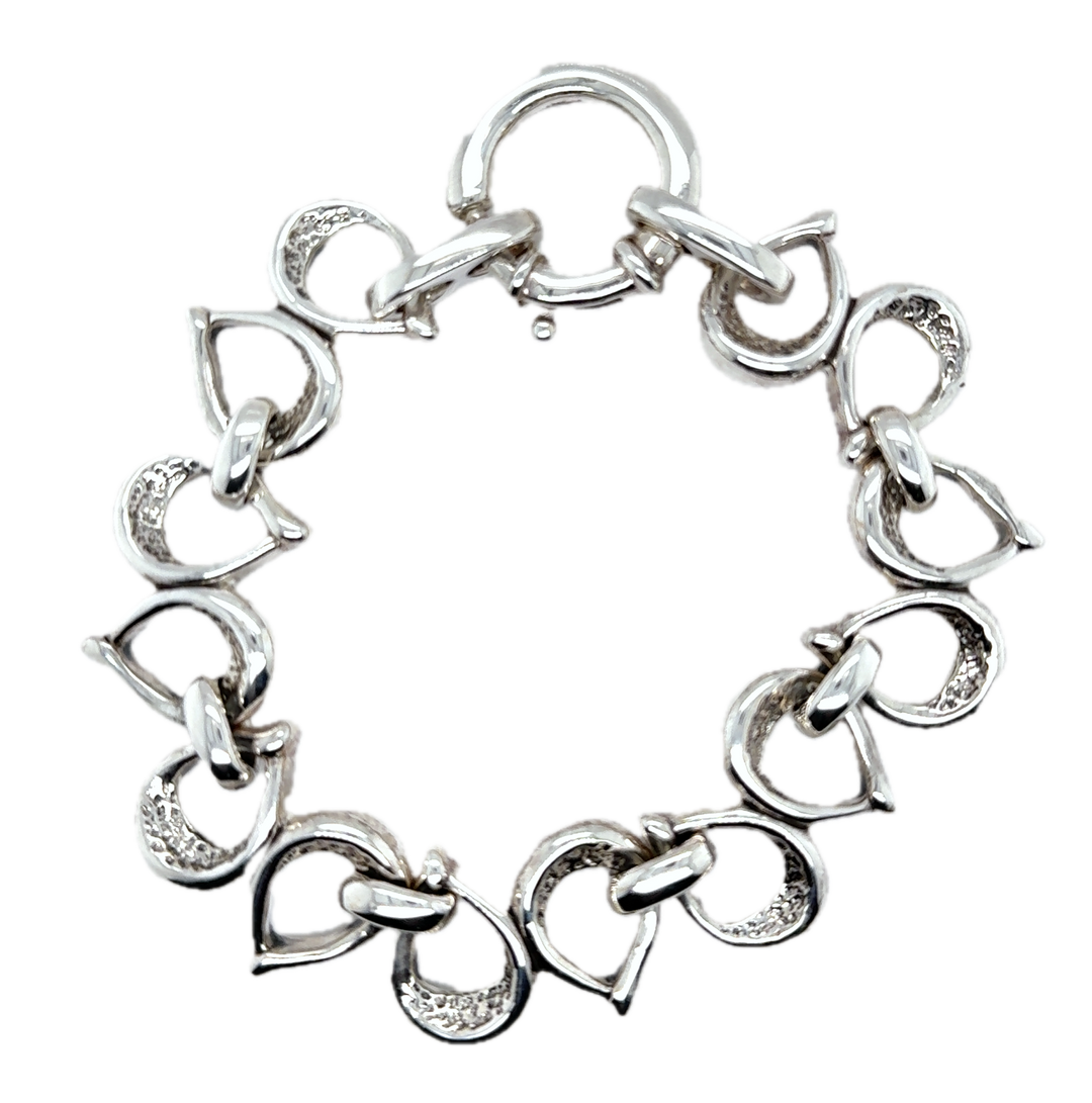 Sterling Silver Patterned Bracelet