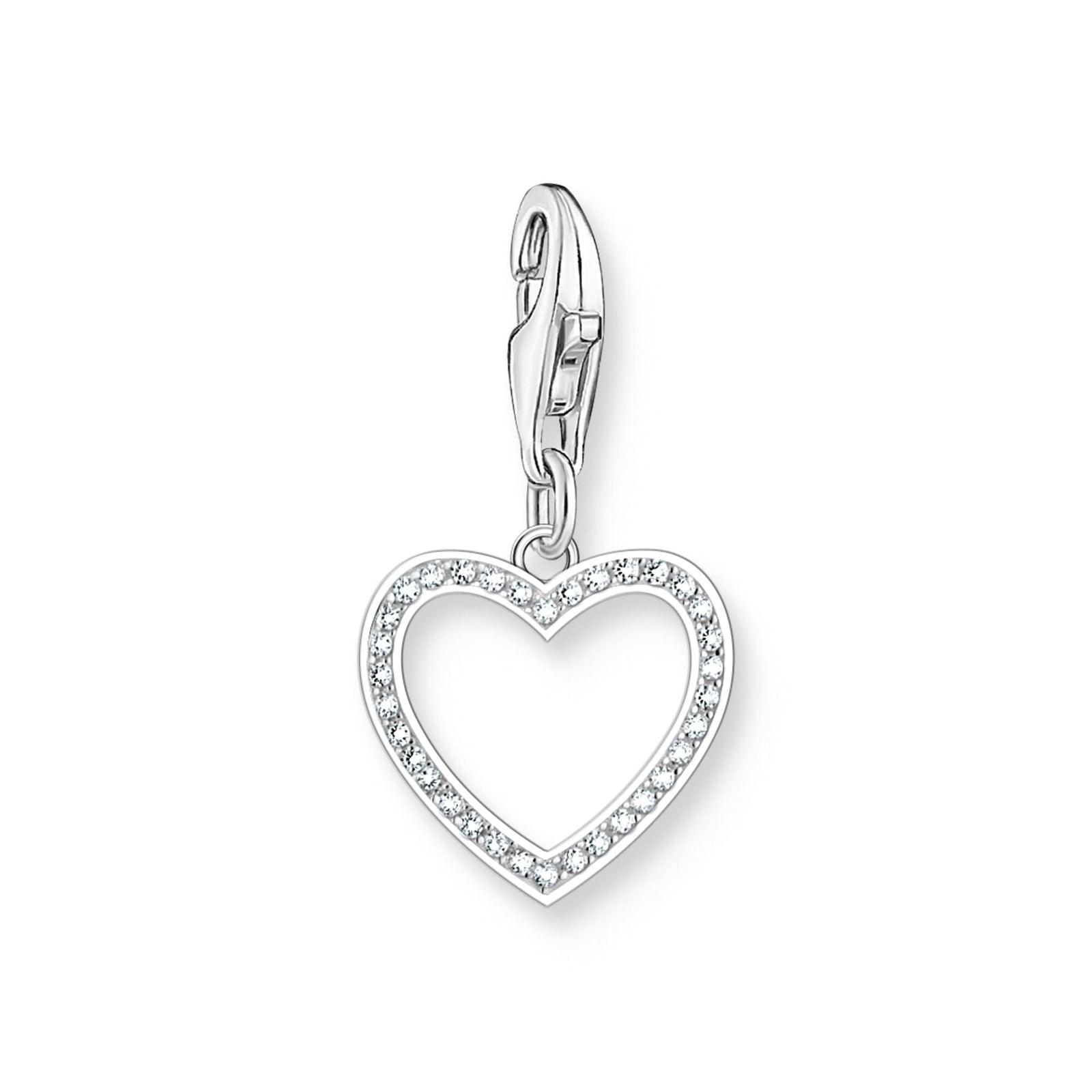 THOMAS SABO Open heart charm with zirconia - B & S Lyncris Jewellers