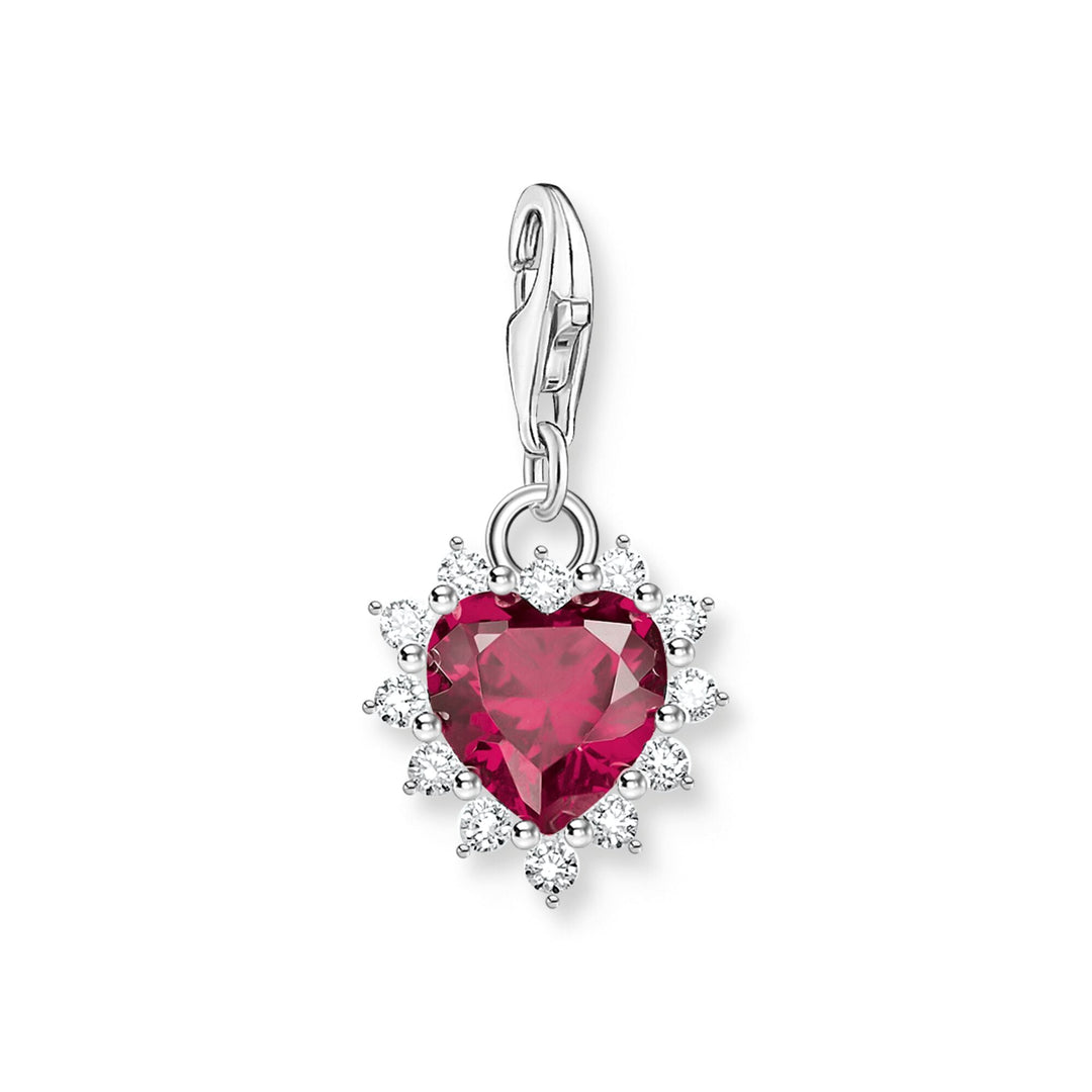 THOMAS SABO Charm with lab-grown sapphire red - B &amp; S Lyncris Jewellers