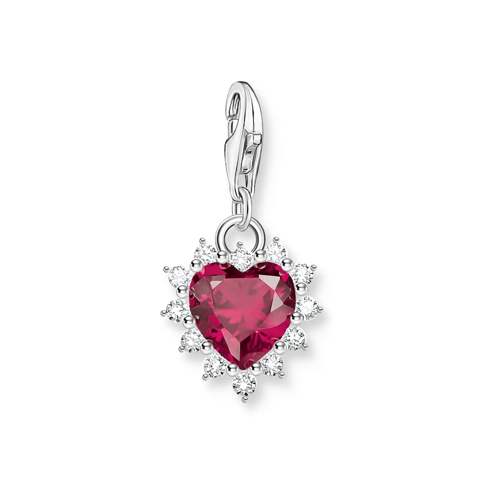 THOMAS SABO Charm with lab-grown sapphire red - B & S Lyncris Jewellers