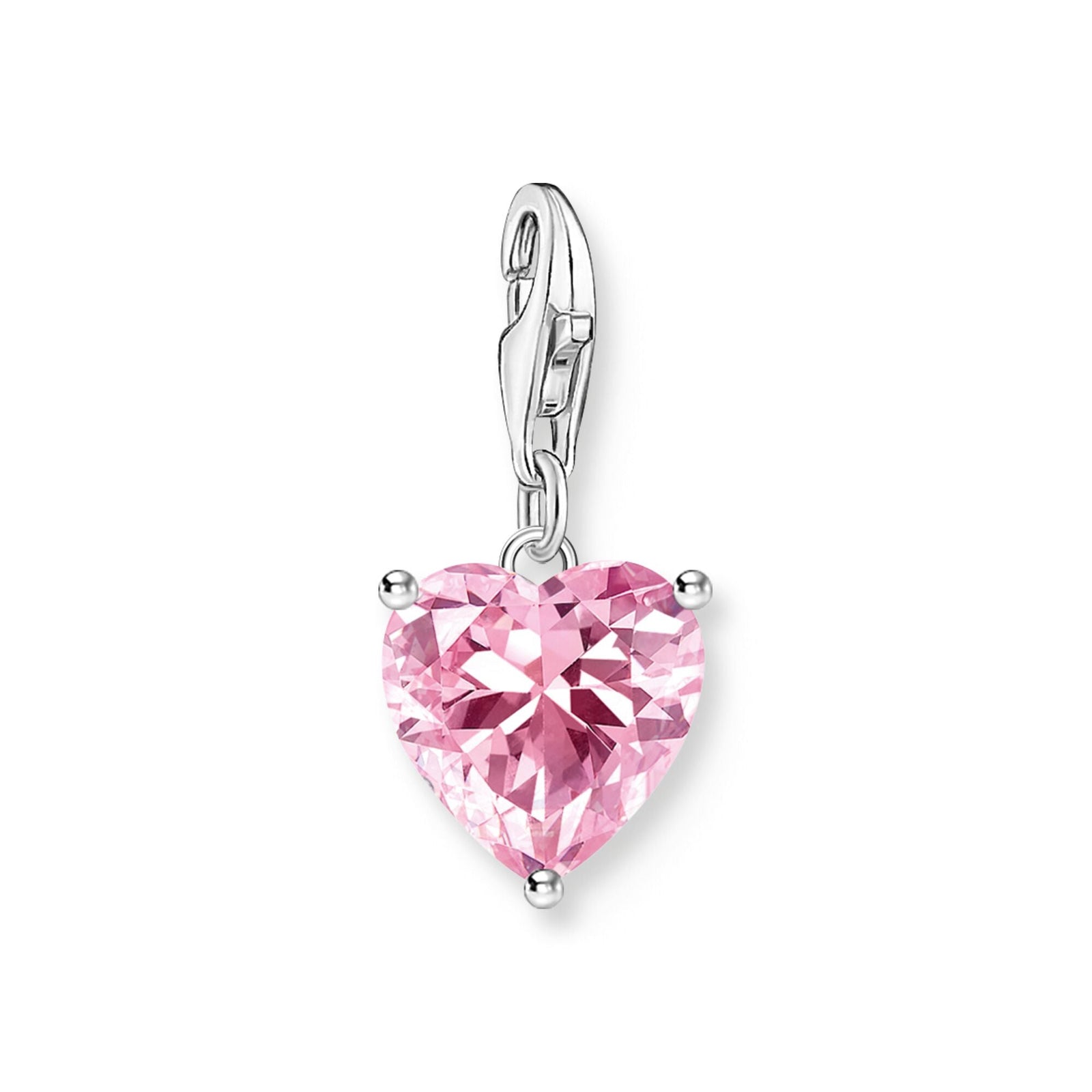THOMAS SABO Heart charm with pink stone - B & S Lyncris Jewellers