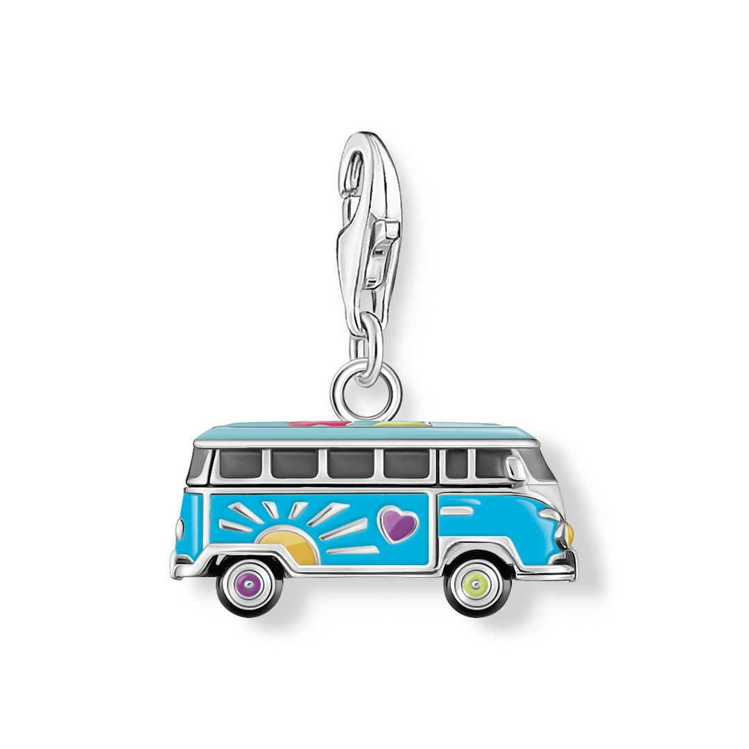 THOMAS SABO Blue Hippie Bus Charm Pendant - B &amp; S Lyncris Jewellers
