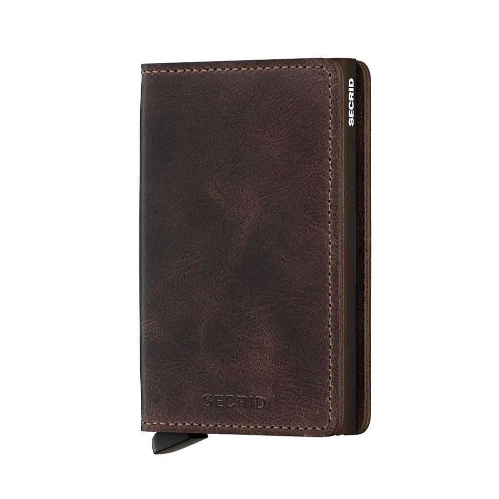 SECRID Slimwallet Vintage Chocolate RFID Wallet SC3072
