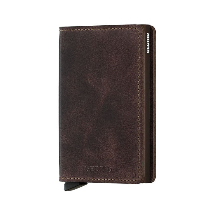 SECRID Slimwallet Vintage Chocolate RFID Wallet SC3072