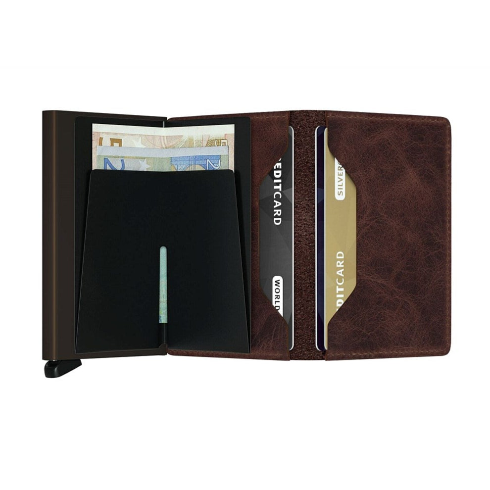 SECRID Slimwallet Vintage Chocolate RFID Wallet SC3072