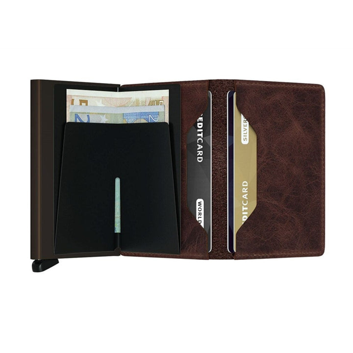 SECRID Slimwallet Vintage Chocolate RFID Wallet SC3072