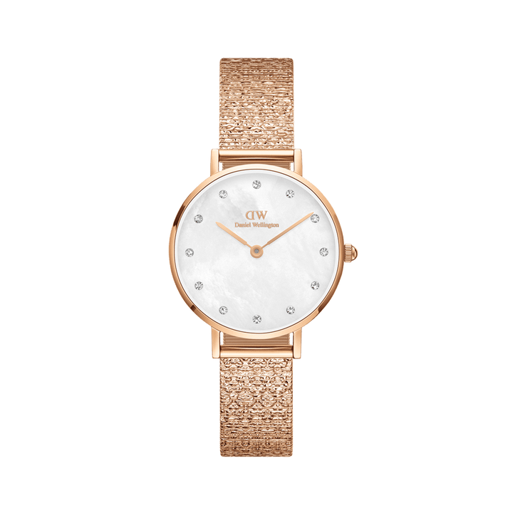 Daniel Wellington Petite 28 Lumine Rose Gold Mother of Pearl White Watch