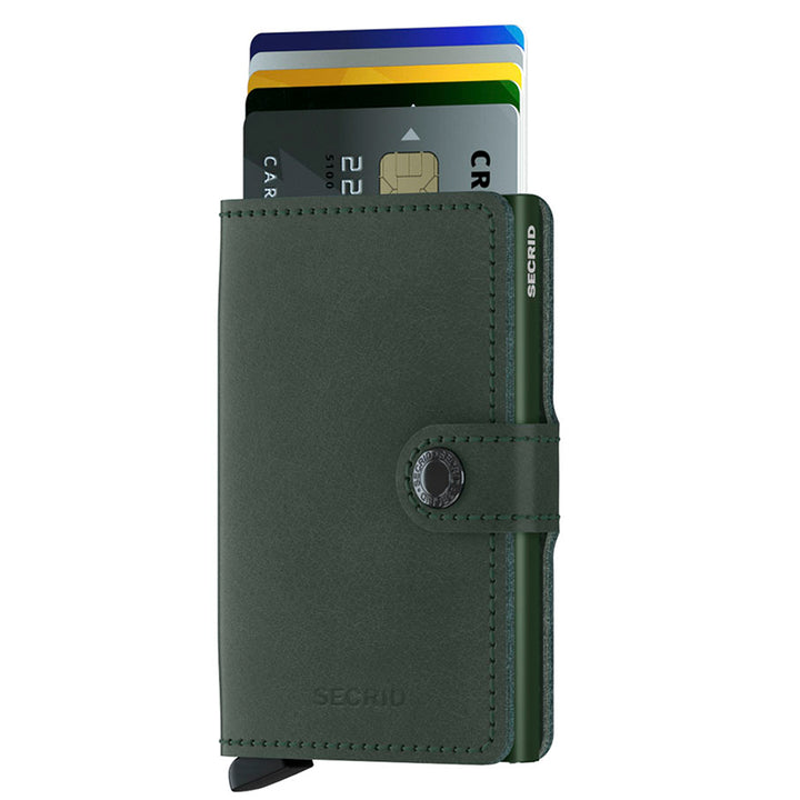 SECRID Miniwallet Original Green Leather RFID SC6707