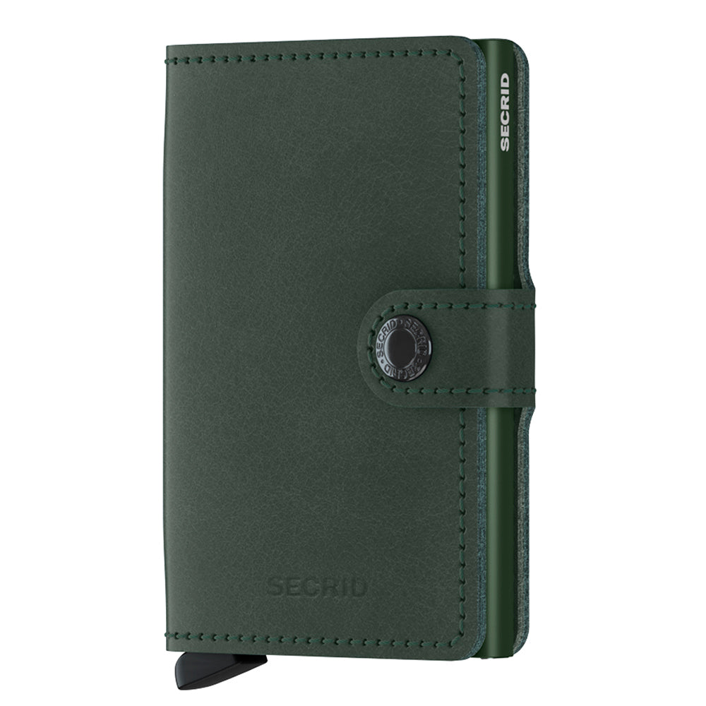 SECRID Miniwallet Original Green Leather RFID SC6707