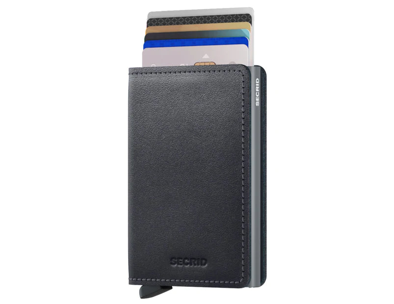 SECRID Miniwallet Original Grey Leather RFID SC9562