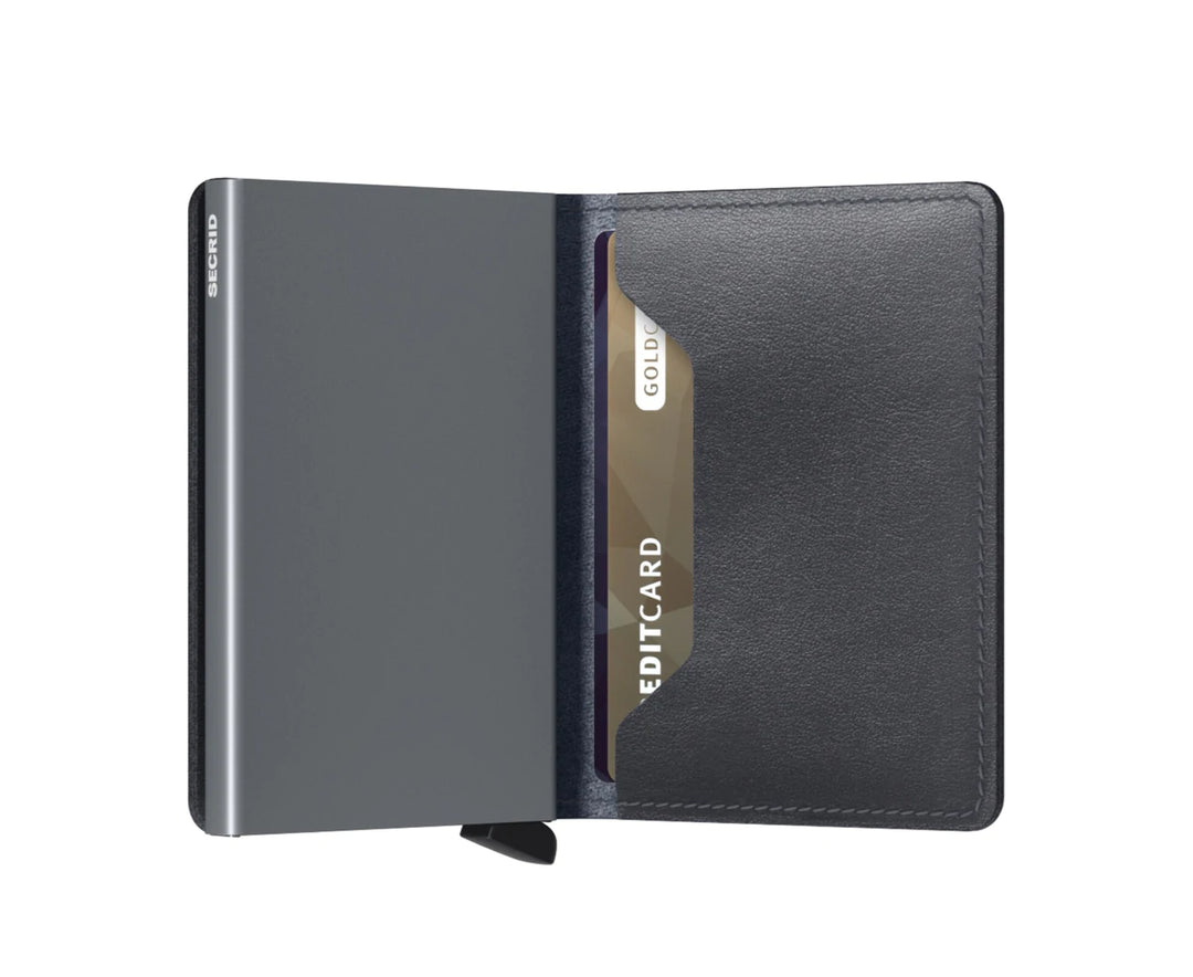 SECRID Miniwallet Original Grey Leather RFID SC9562