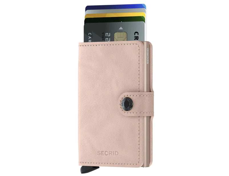 SECRID Miniwallet Vintage Rose Leather RFID SC6653