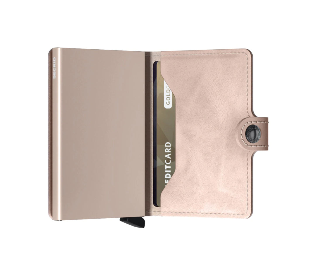 SECRID Miniwallet Vintage Rose Leather RFID SC6653