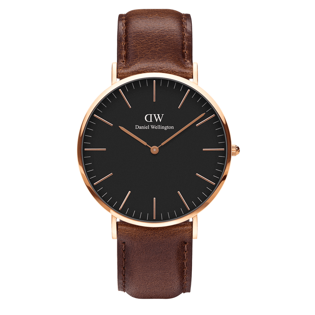 Daniel Wellington Classic 40 Bristol Rose Gold & Black Watch