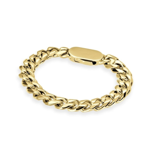 BLAZE Gold Plated Stainless Steel Cuban Link Bracelet