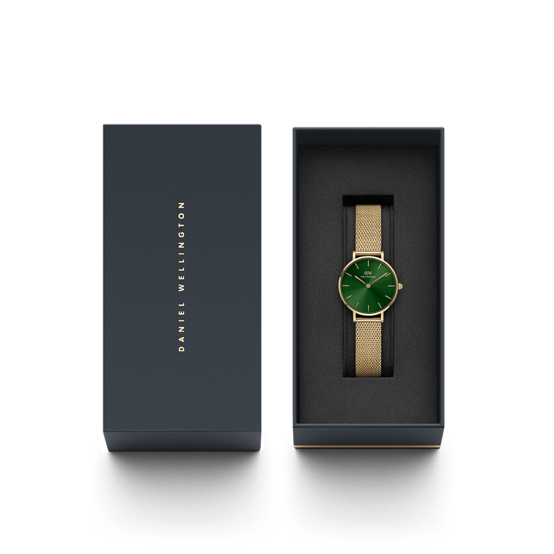 Daniel Wellington Petite Emerald 28 Gold & Green Watch