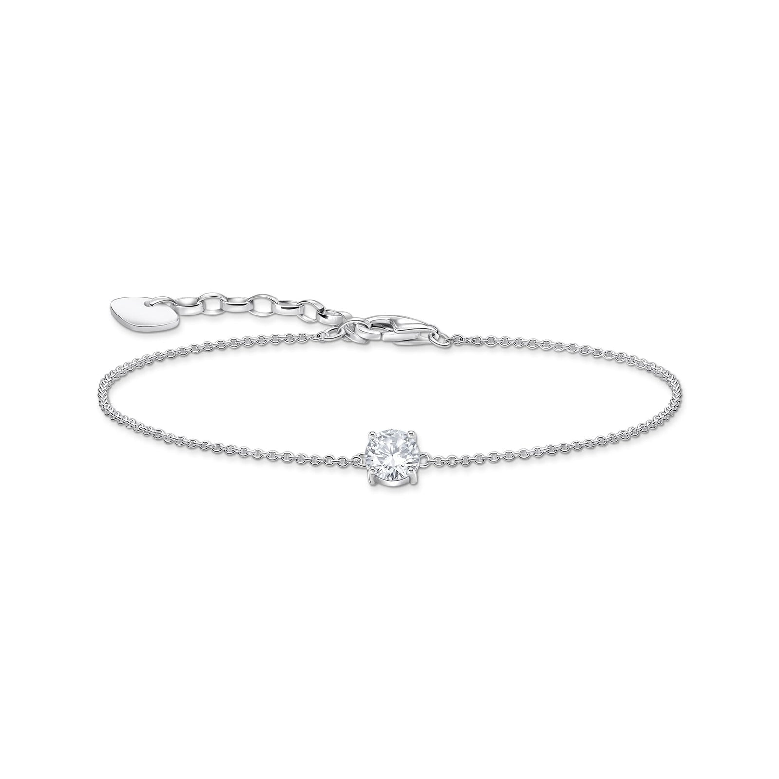 THOMAS SABO Bracelet with white zirconia pendant - B & S Lyncris Jewellers