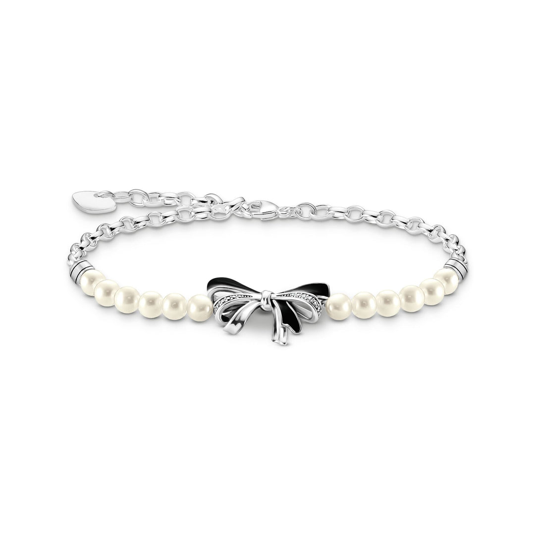 THOMAS SABO Romance bow bracelet with Pearls - B &amp; S Lyncris Jewellers