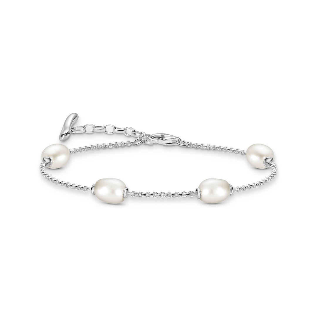 THOMAS SABO Bracelet with Freshwater Pearls in Silver