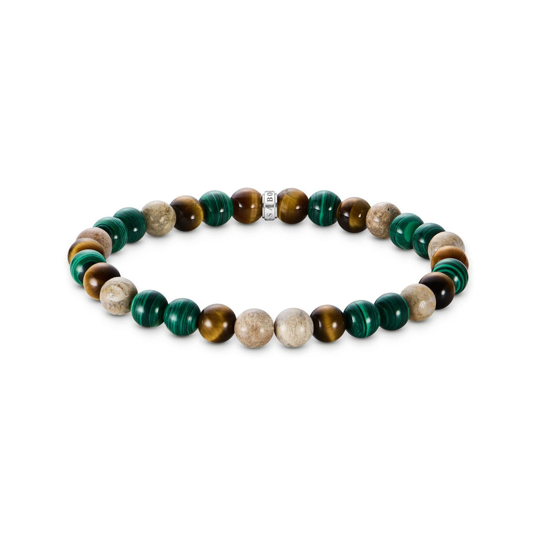THOMAS SABO Bracelet with earth and green beads