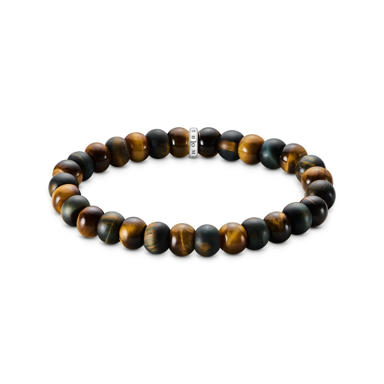 THOMAS SABO Beaded Bracelet with blue & gold tiger's eye - B & S Lyncris Jewellers