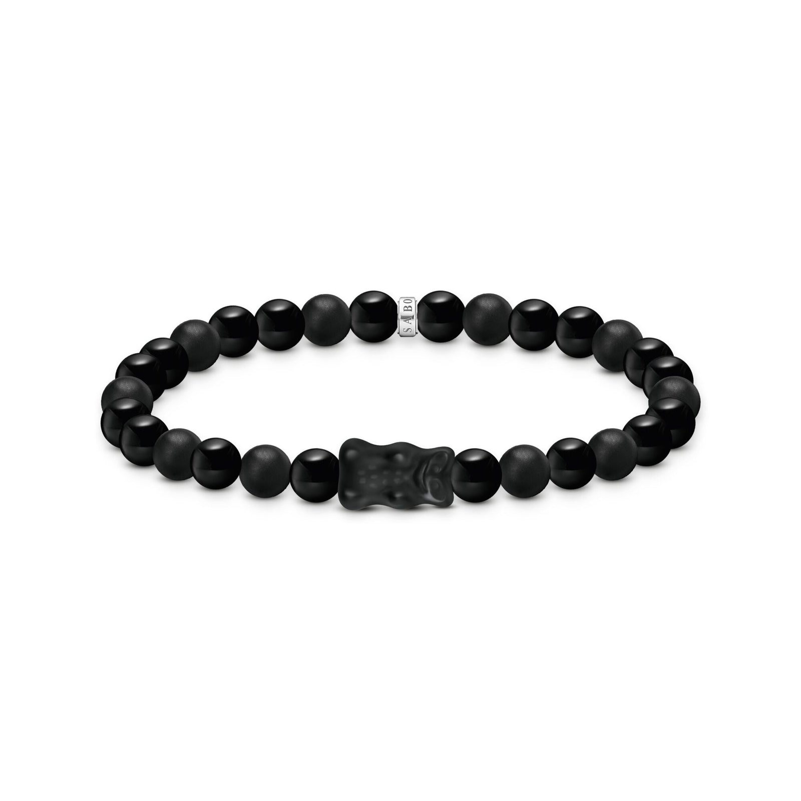 THOMAS SABO Bead Bracelet with Black Goldbear - B & S Lyncris Jewellers