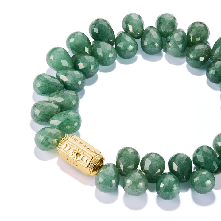 THOMAS SABO Green Bead Bracelet Two-Row