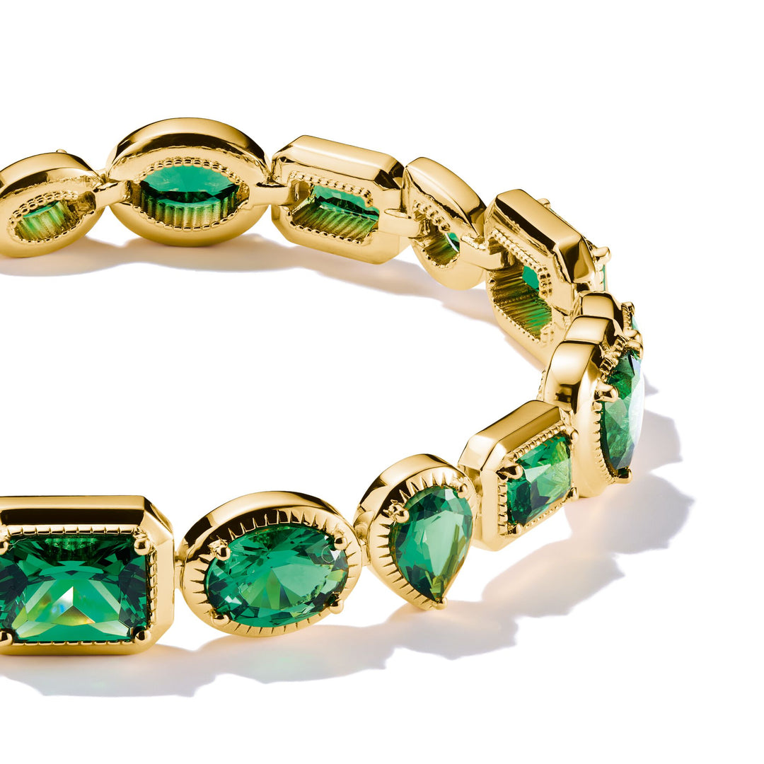 THOMAS SABO Elyndra Bracelet with Green Stones