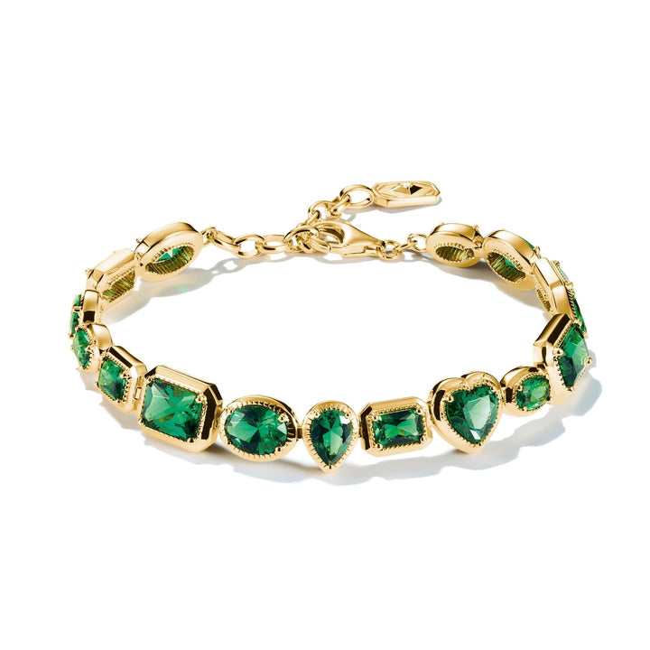 THOMAS SABO Elyndra Bracelet with Green Stones