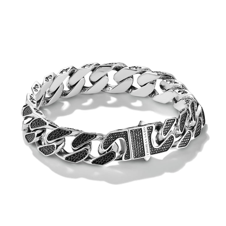 THOMAS SABO Black PavÃ© Bracelet Rebel Icons