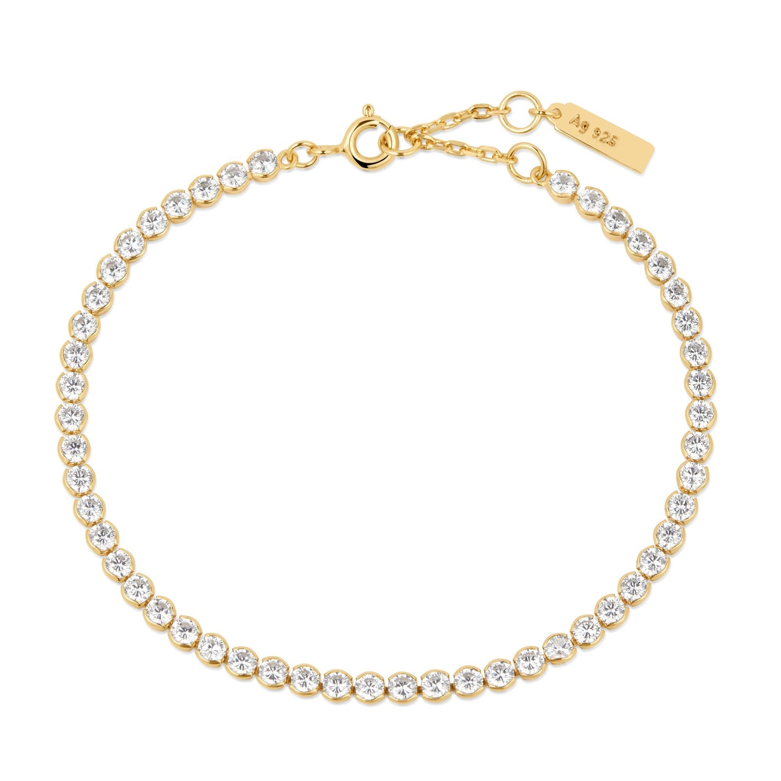 Ania Haie Gold Row Bezel Set Bracelet - B & S Lyncris Jewellers