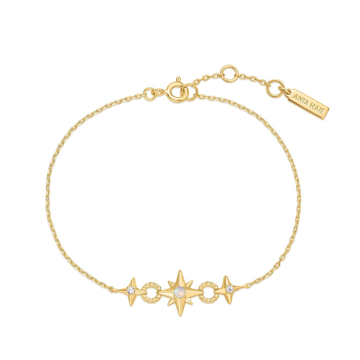 Ania Haie Gold Linked Star Bracelet