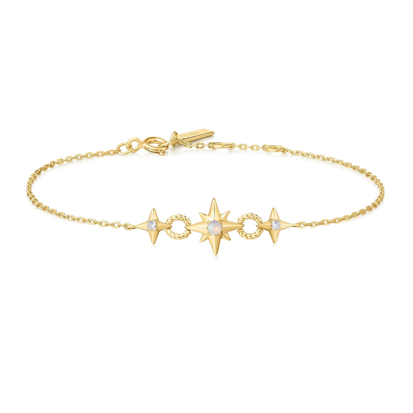 Ania Haie Gold Linked Star Bracelet - B & S Lyncris Jewellers