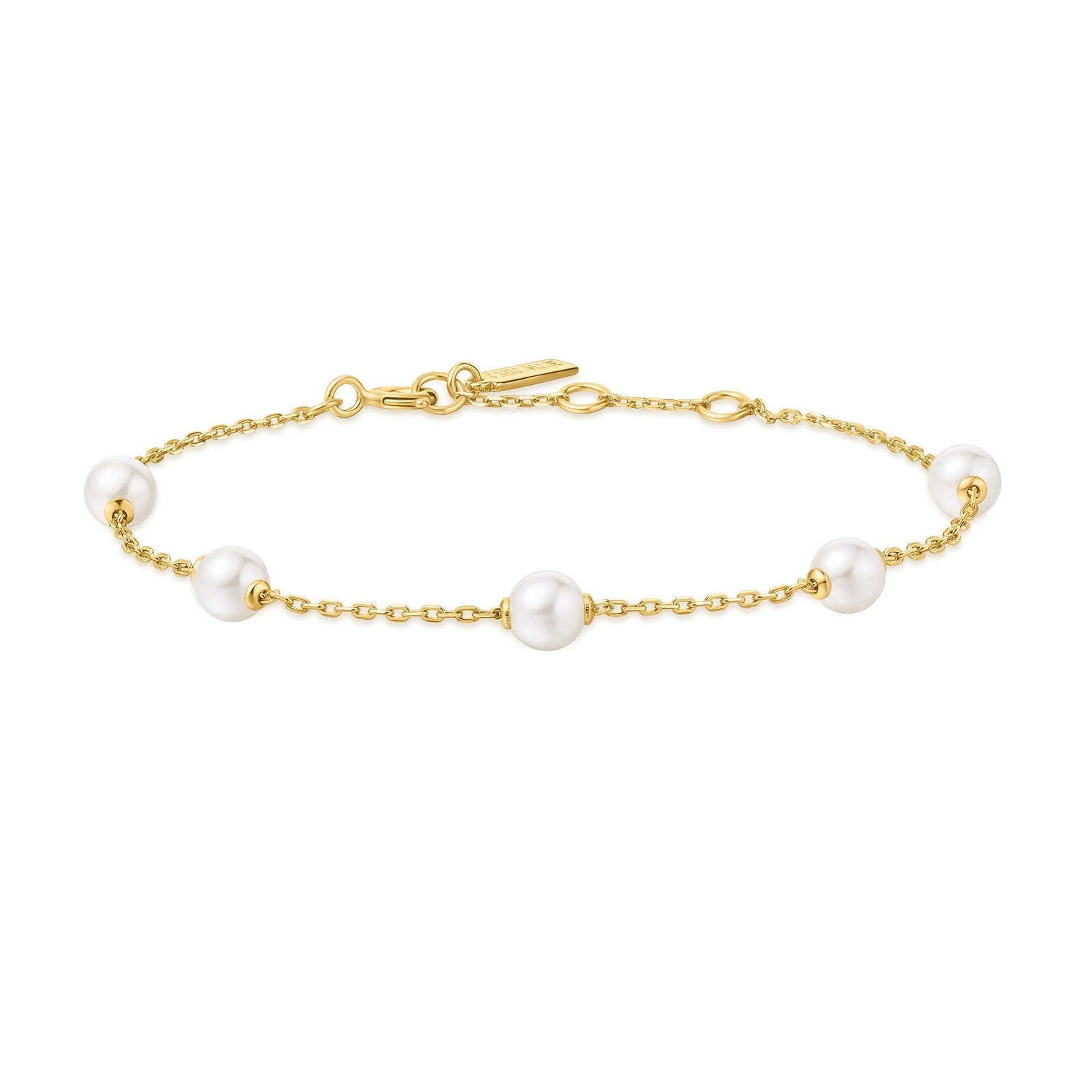 Ania Haie Gold Pearl Station Bracelet - B & S Lyncris Jewellers