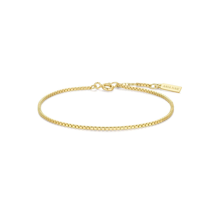 Ania Haie Gold Box Chain Bracelet